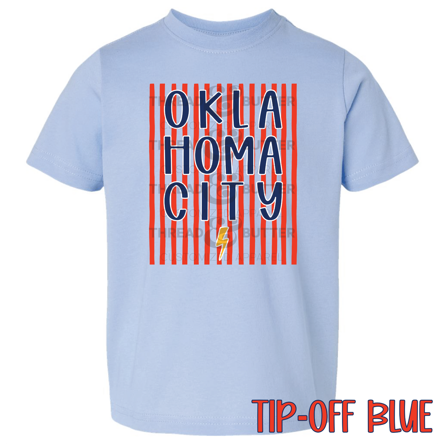 Toddler OKC Blues Graphic Tee - Thunder Inspired | Rabbit Skins