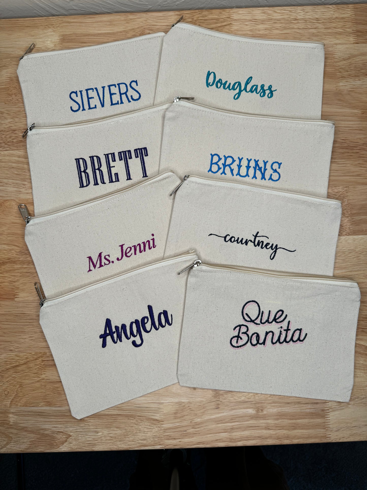 Personalized 5x7 Pouch - Custom Gift for Teachers, Brides, and More!