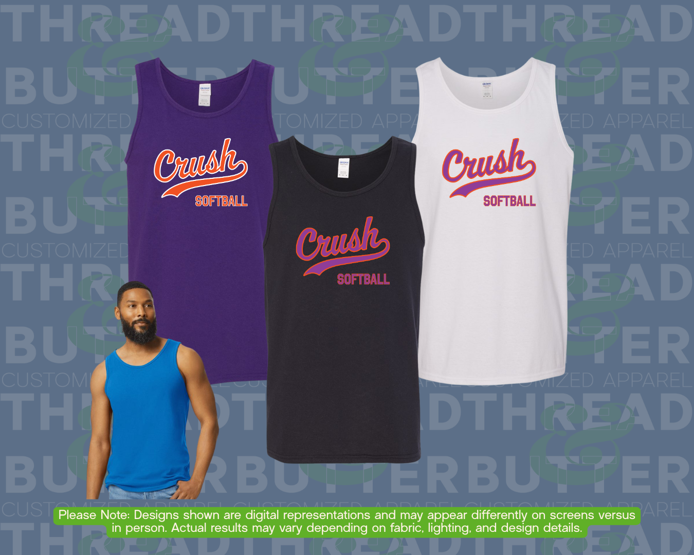 Crush Softball: Gildan Unisex Tank