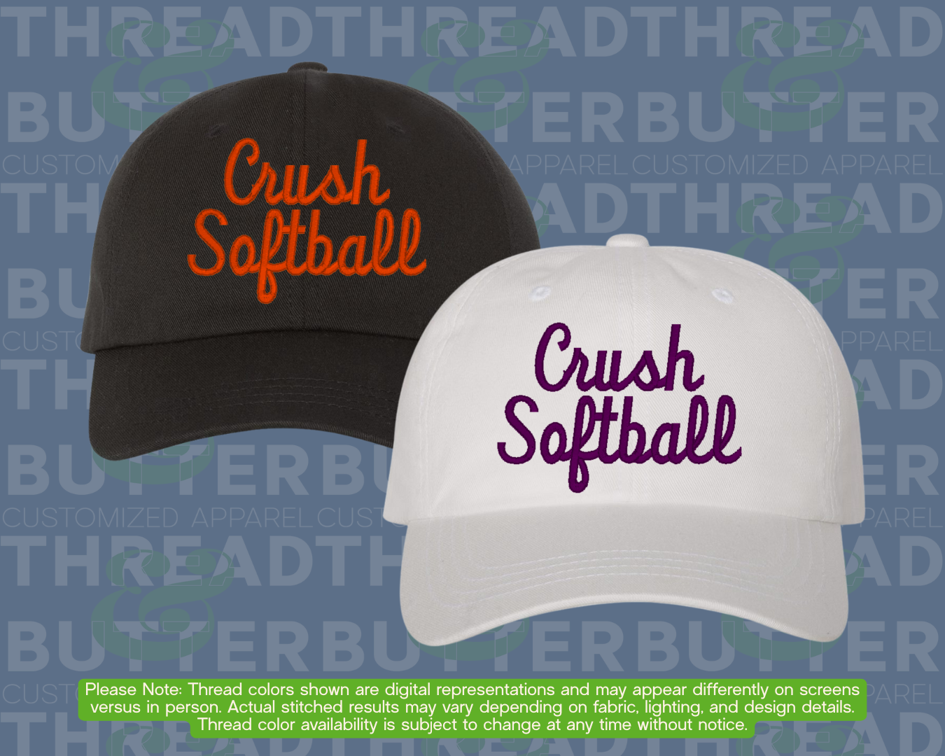 Crush Softball: Unstructured "Dad" Hat