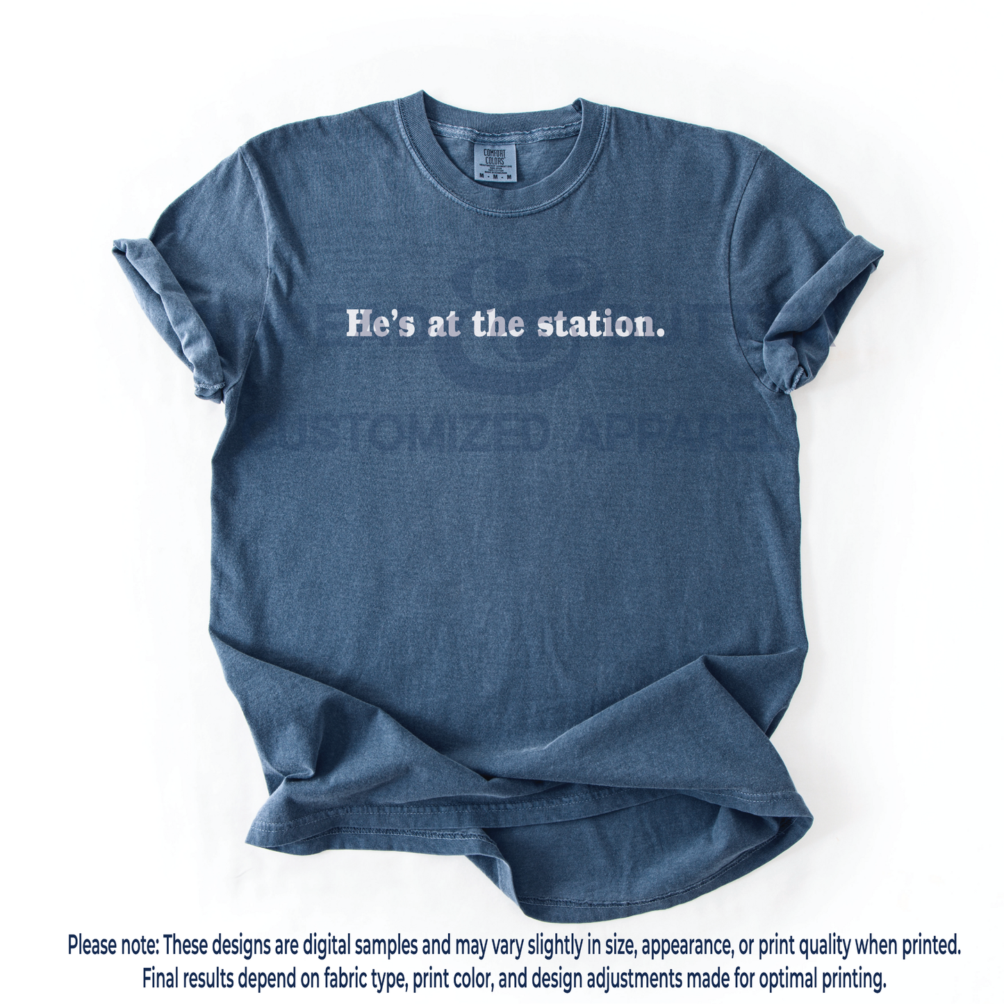 "He's at the station." Neutral Shirts