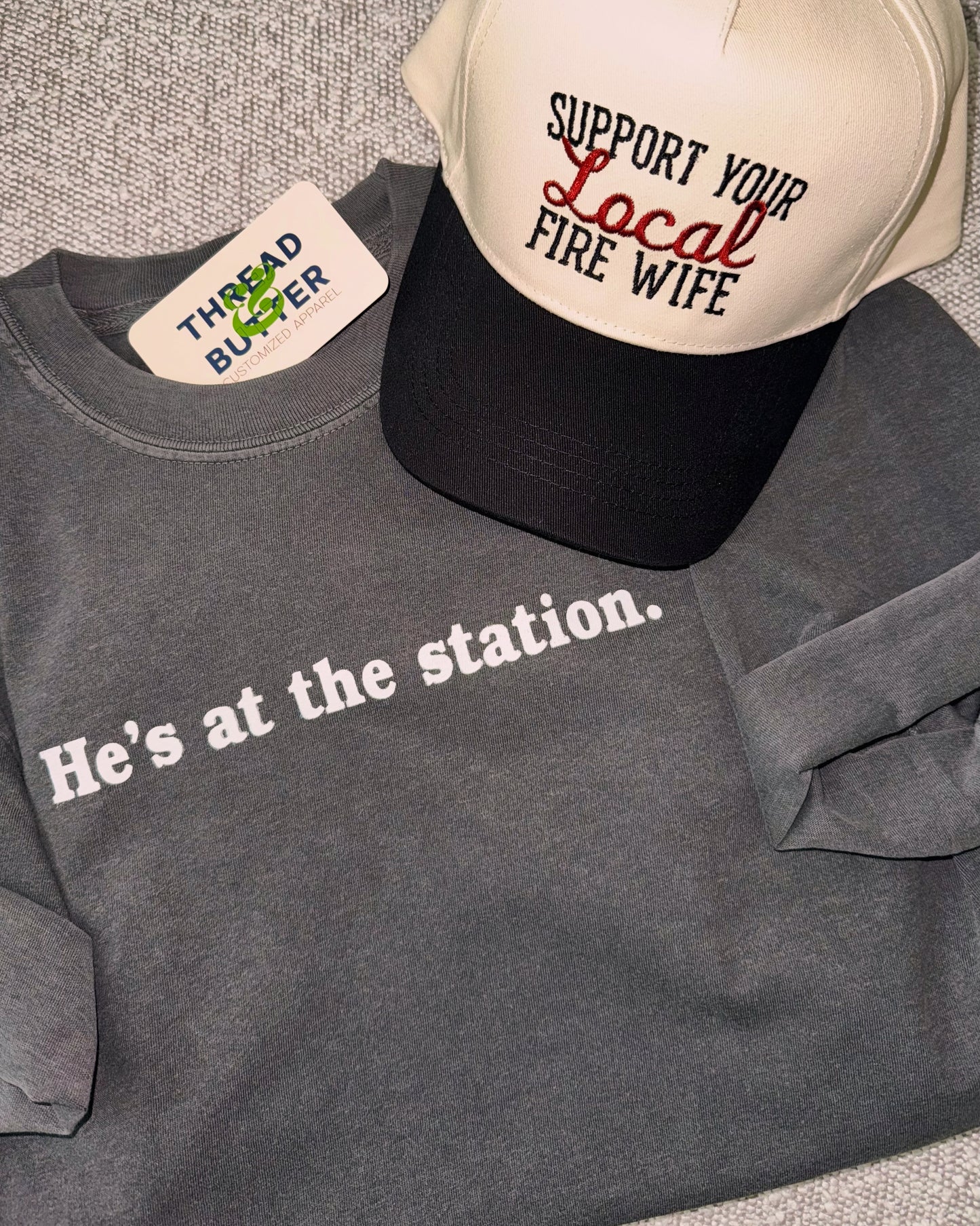 "He's at the station." Neutral Shirts