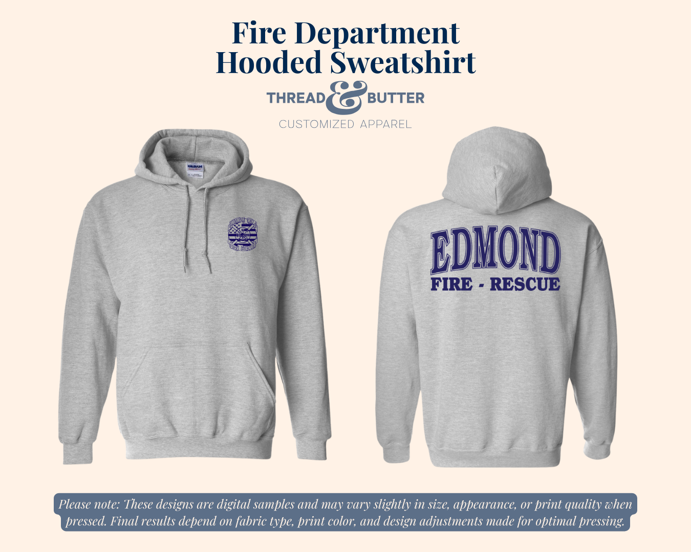 Fire Department Hoodie Sweatshirt