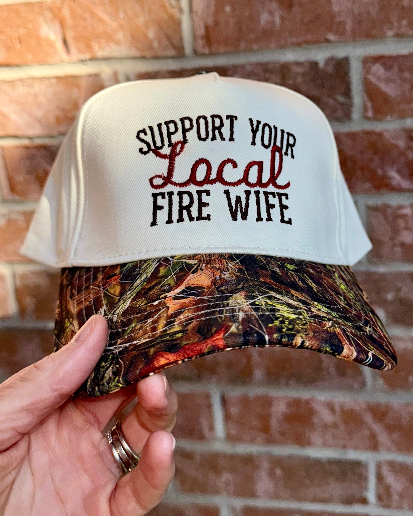 Support Your Local Fire Wife Hat