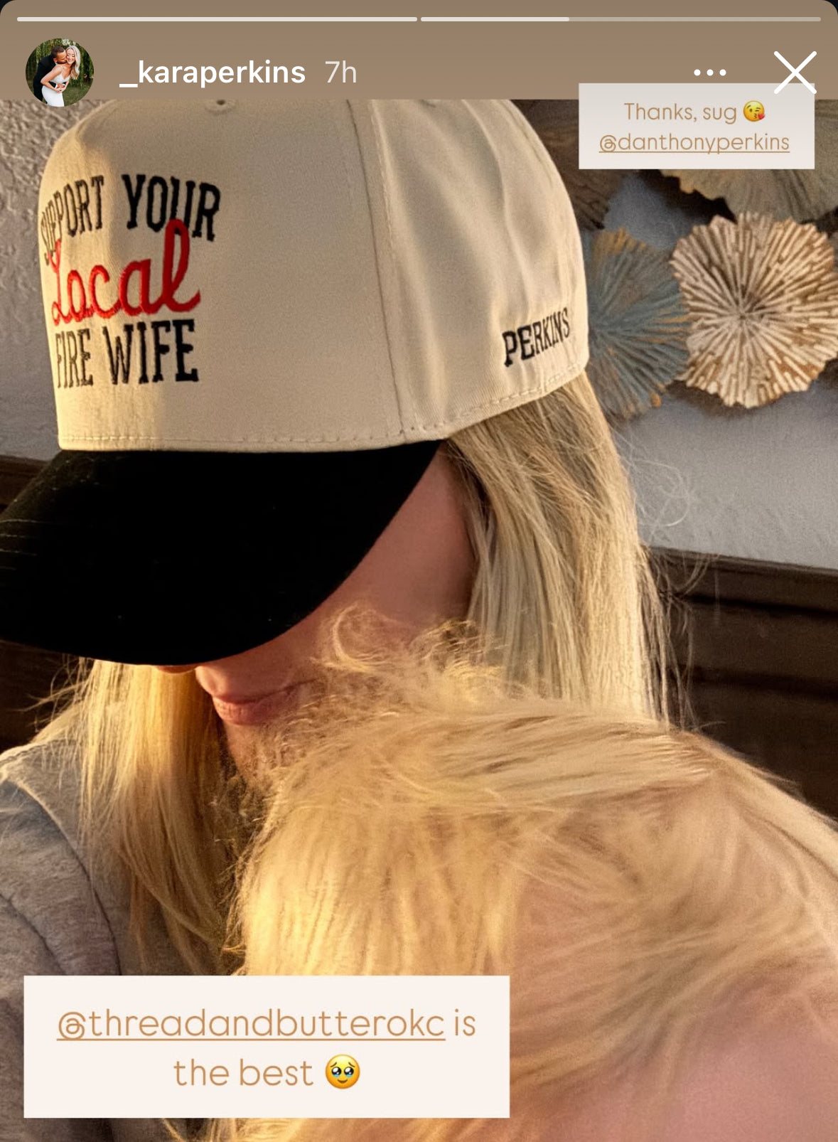 Support Your Local Fire Wife Hat