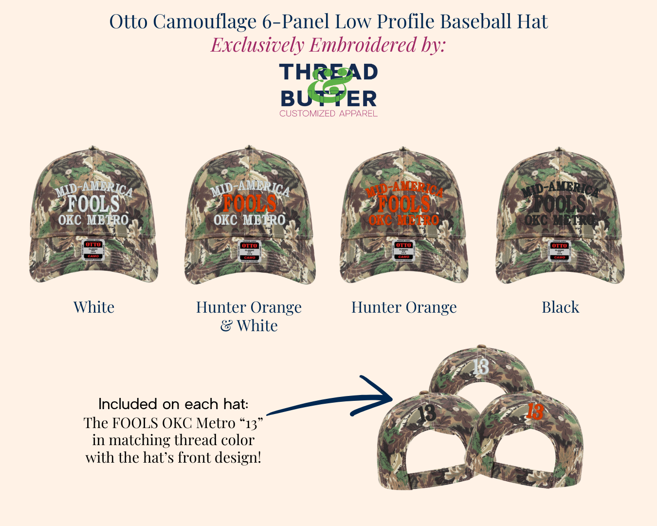 Mid-America FOOLS Camo - Otto 6-Panel Hat