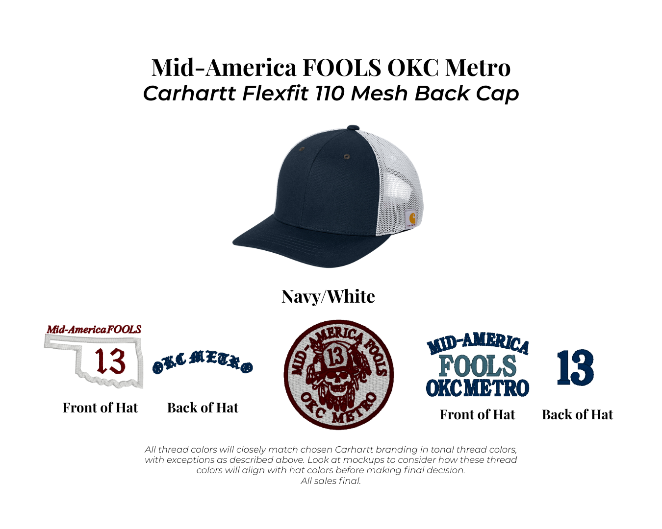 Mid-America FOOLS - Carhartt Flexfit 110 Mesh Back Cap