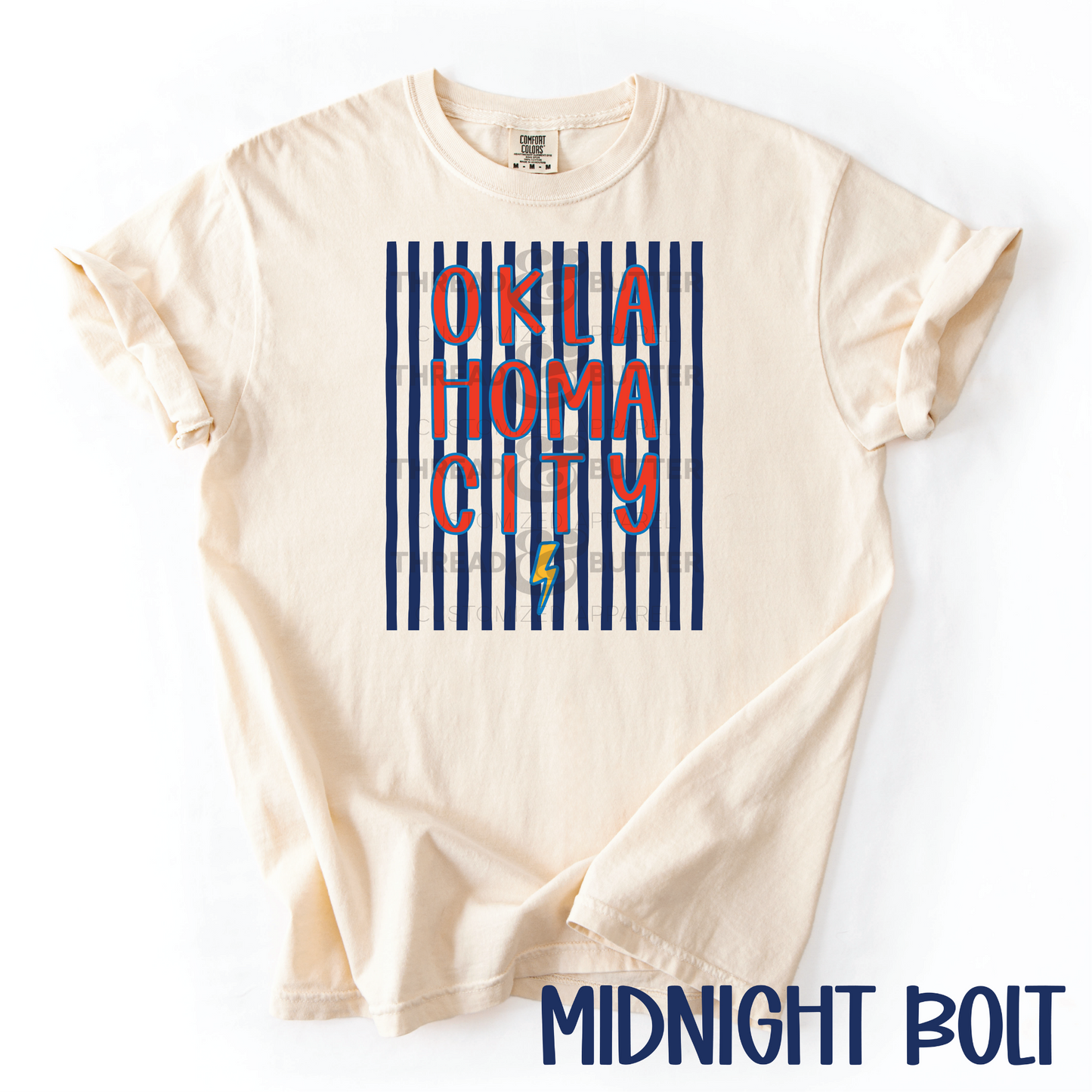 Adult OKC Neutral Graphic Tee – Thunder Inspired | Comfort Colors