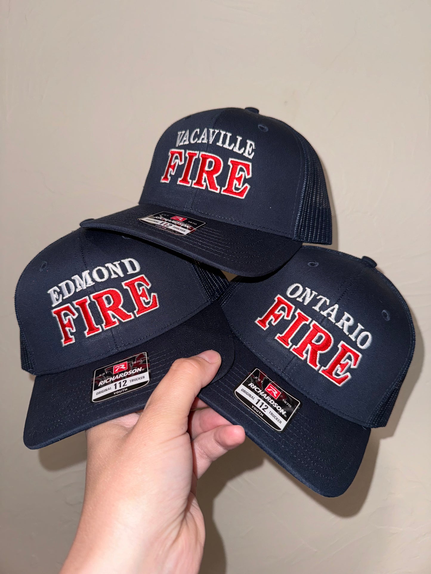 Customizable Youth Fire Department Hat