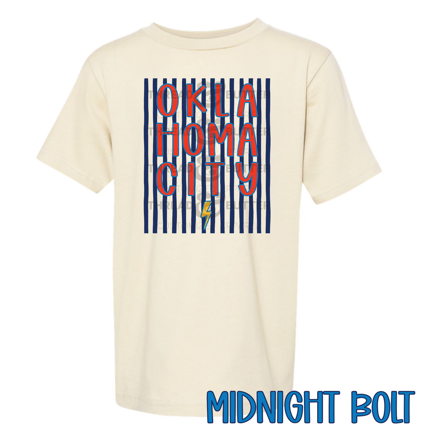 Youth OKC Neutral Graphic Tee - Thunder Inspired | LAT