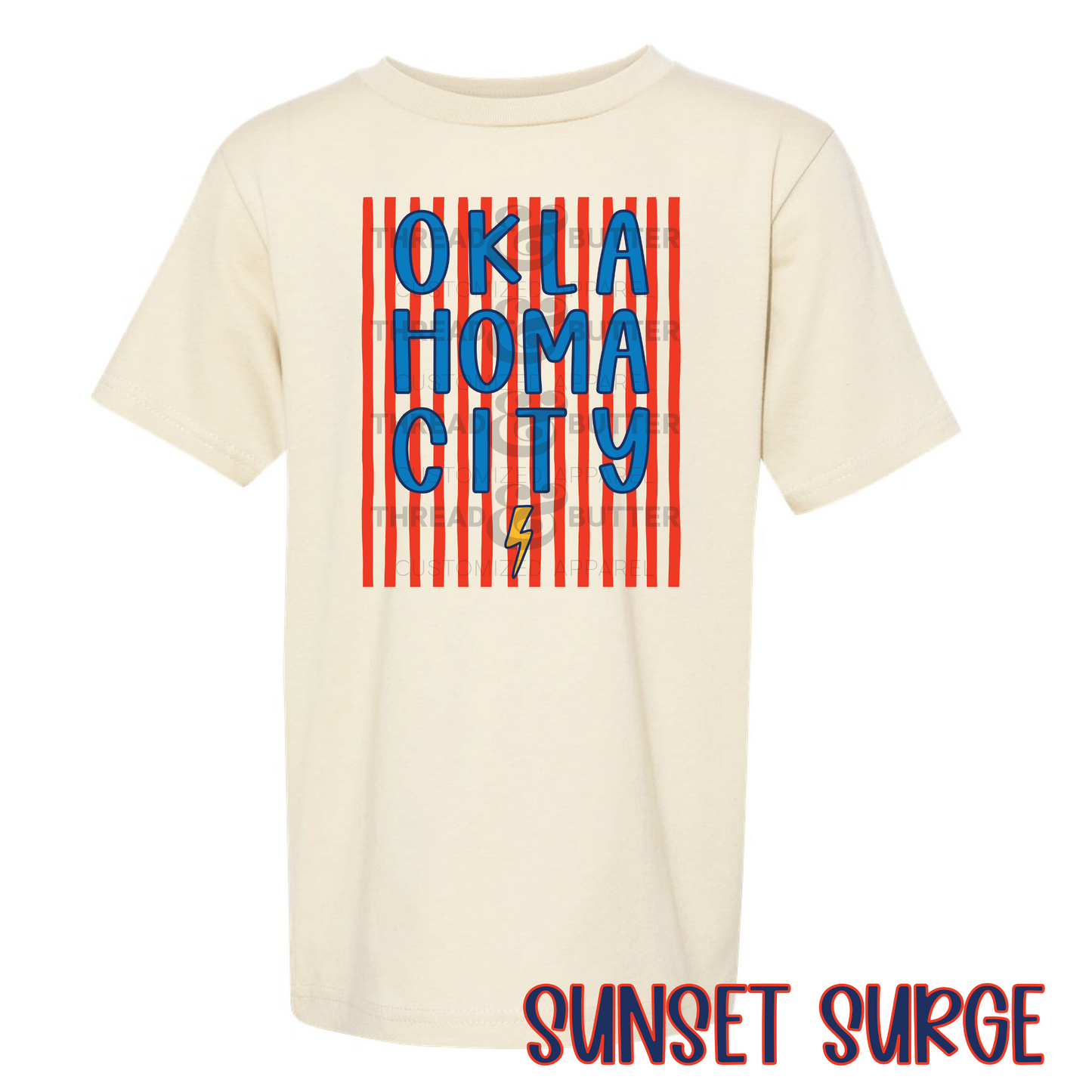 Youth OKC Neutral Graphic Tee - Thunder Inspired | LAT