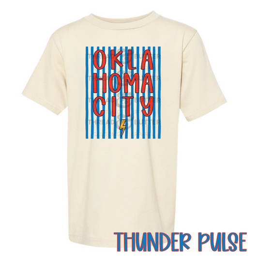 Youth OKC Neutral Graphic Tee - Thunder Inspired | LAT