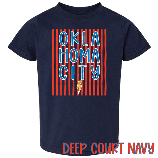 Toddler OKC Blues Graphic Tee - Thunder Inspired | Rabbit Skins