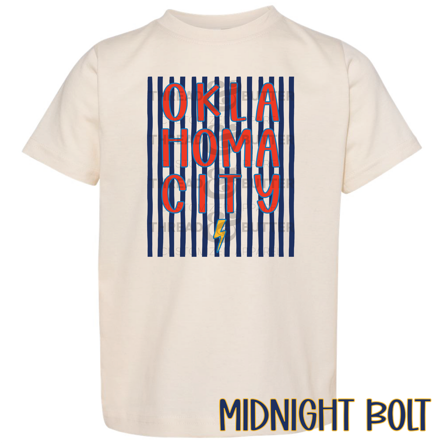 Toddler OKC Neutral Graphic Tee - Thunder Inspired | Rabbit Skins