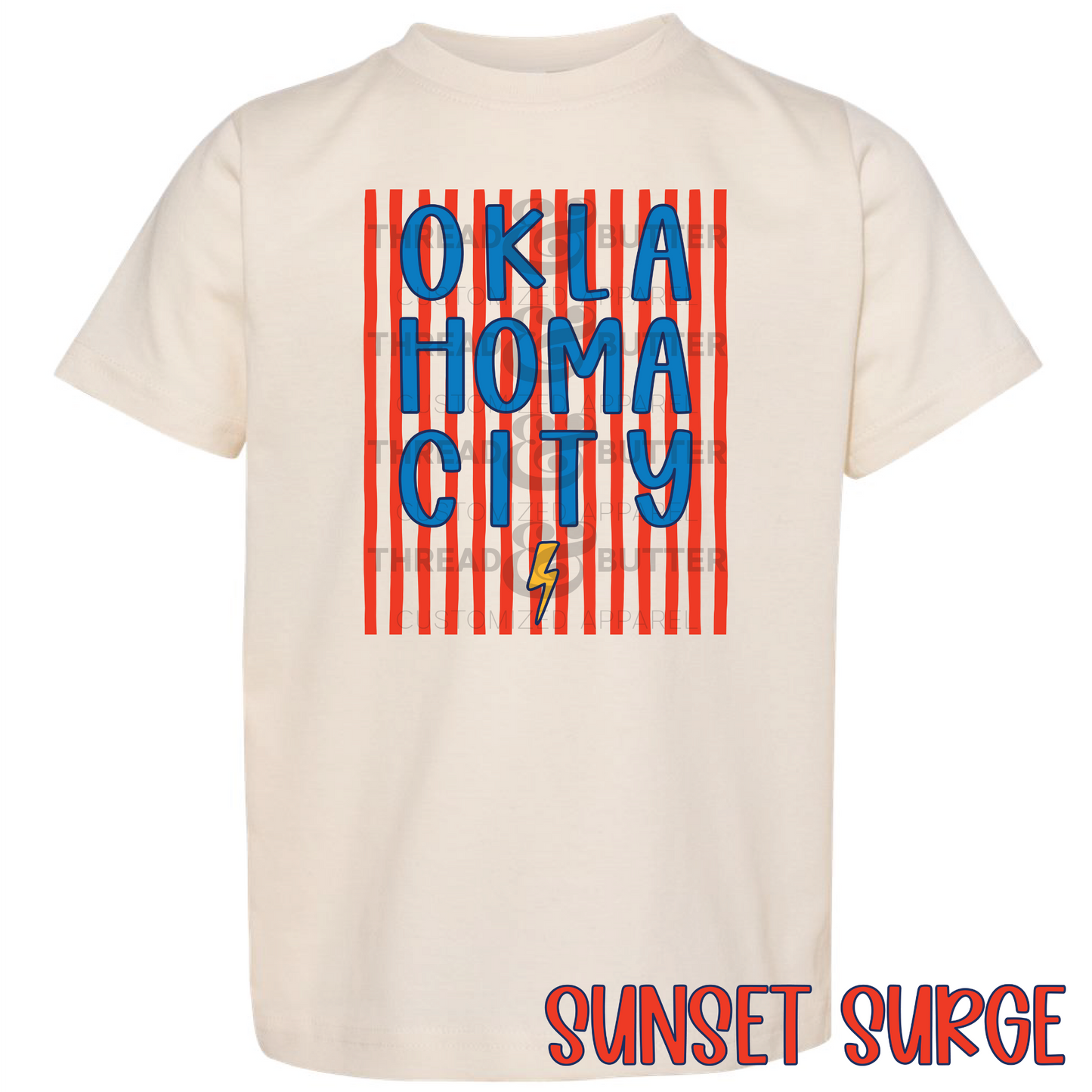 Toddler OKC Neutral Graphic Tee - Thunder Inspired | Rabbit Skins