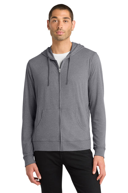 Excell Home Care & Hospice Embroidered District® Jersey Full-Zip Hoodie