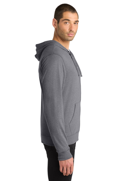 Excell Home Care & Hospice Embroidered District® Jersey Full-Zip Hoodie