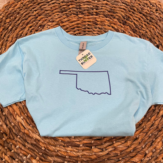 Oklahoma Outline - Youth Shirt