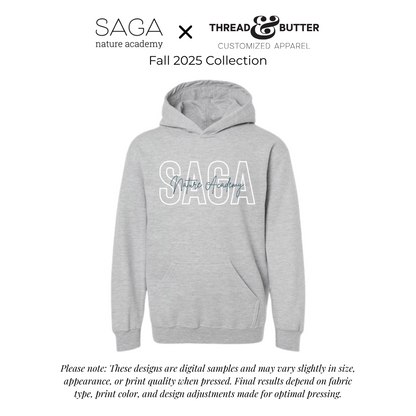 *Youth* Hooded Sweatshirt - SAGA Nature Academy