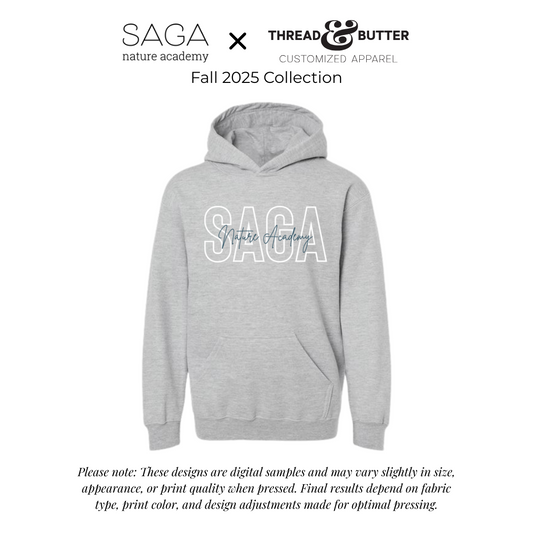 *Youth* Hooded Sweatshirt - SAGA Nature Academy
