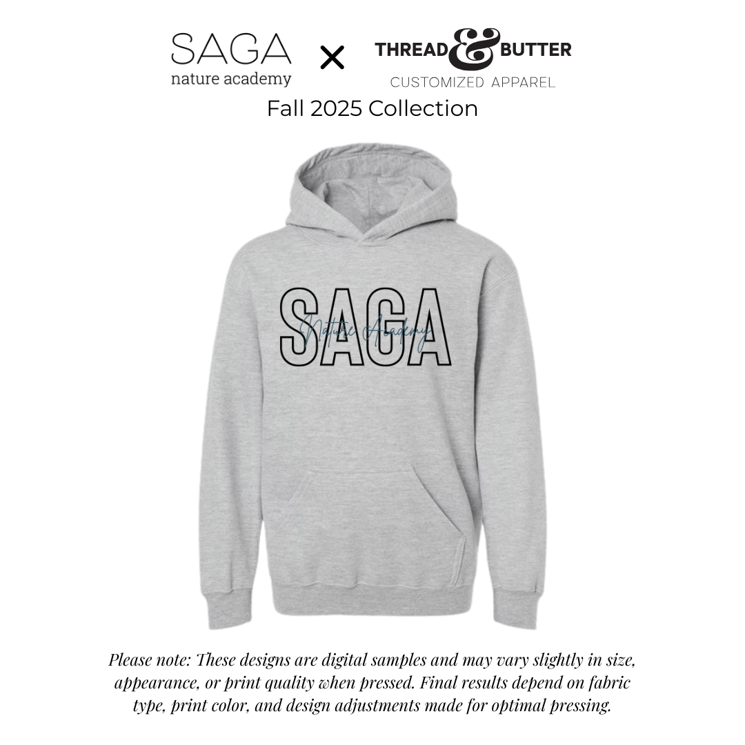 *Youth* Hooded Sweatshirt - SAGA Nature Academy