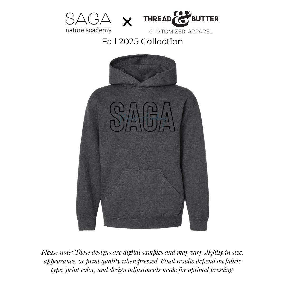*Youth* Hooded Sweatshirt - SAGA Nature Academy