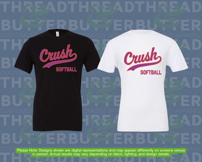 Crush Softball: Bella+Canvas Shirts