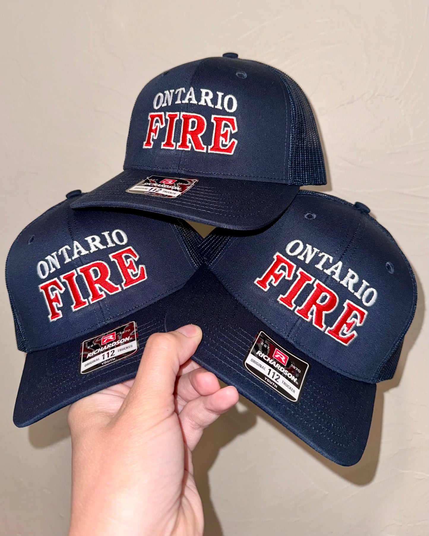Customizable Youth Fire Department Hat