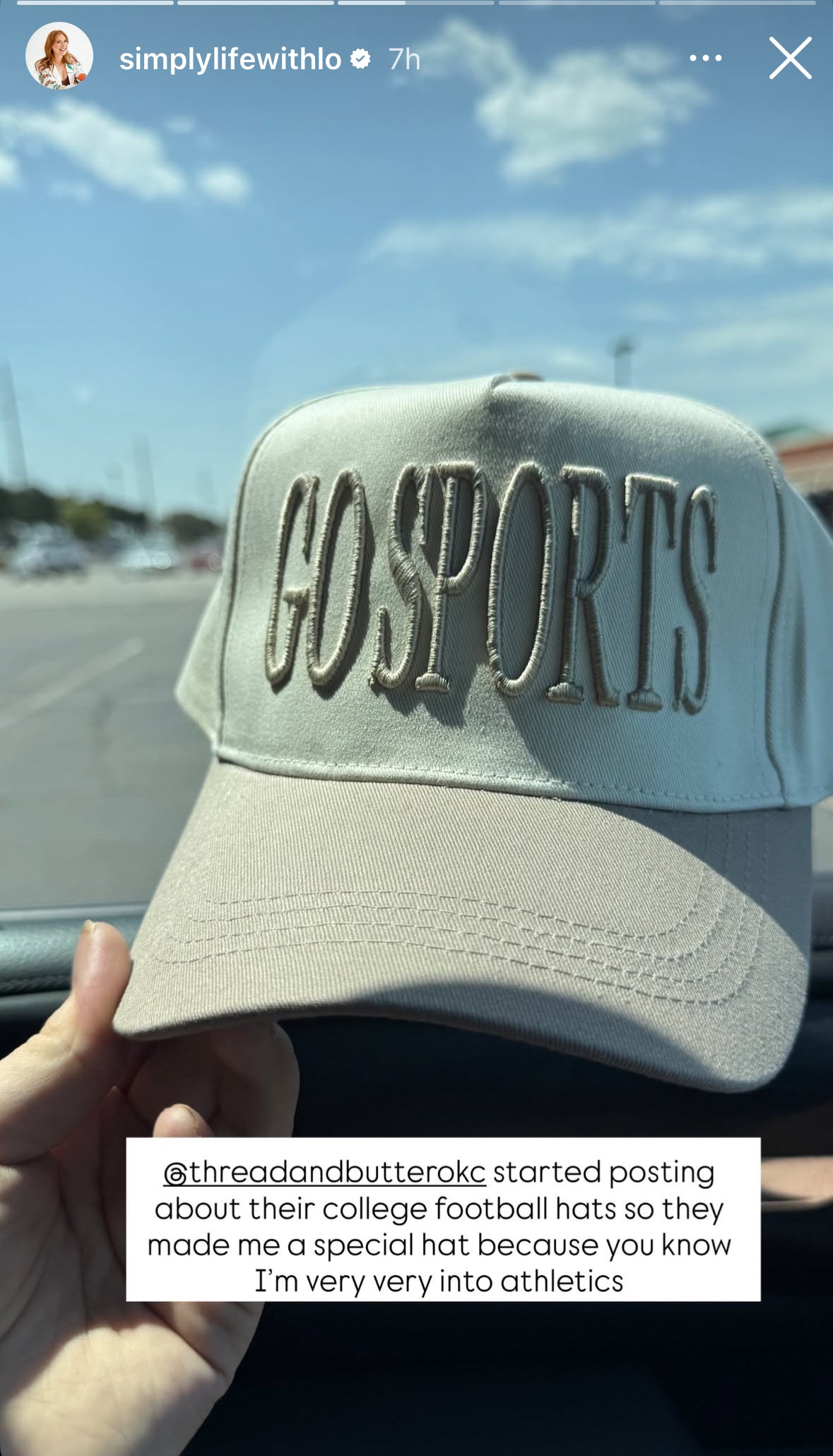GO SPORTS Neutral Puff Embroidered Hat