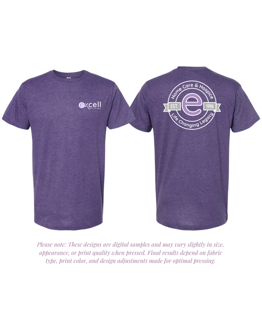 Excell Home Care & Hospice Tultex 202 Unisex Fine Jersey T-Shirt - Version 1