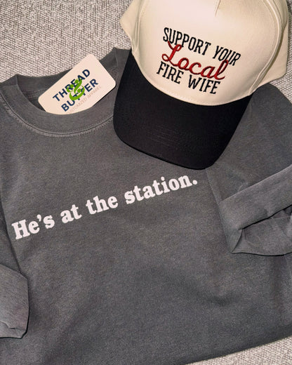 "He's at the station." Neutral Shirts