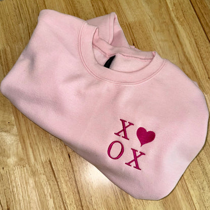 Custom Embroidered "XOXO" Sweatshirt – Preppy, Cozy, & Made Just for You