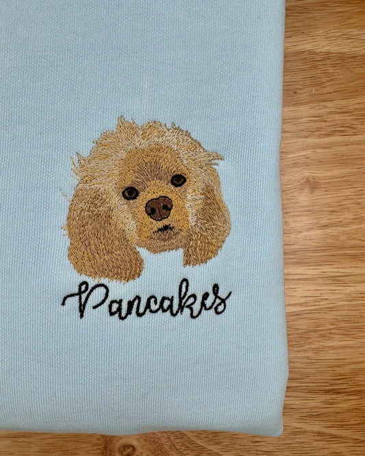 Custom Embroidered Pet Sweatshirt for 3-4 Pets