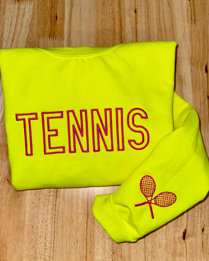 Embroidered Tennis Sweatshirt