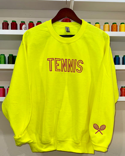 Embroidered Tennis Sweatshirt