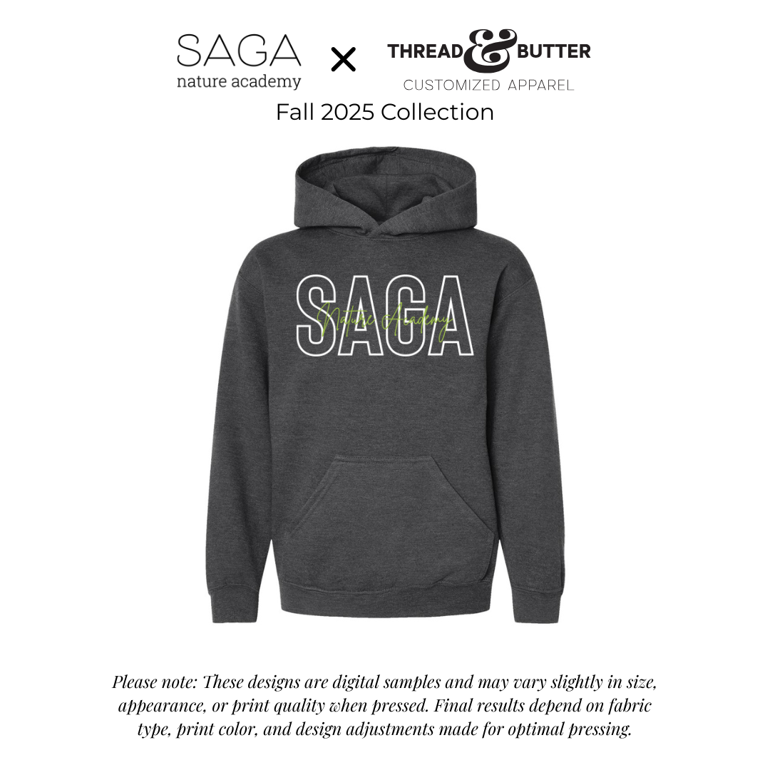 *Youth* Hooded Sweatshirt - SAGA Nature Academy