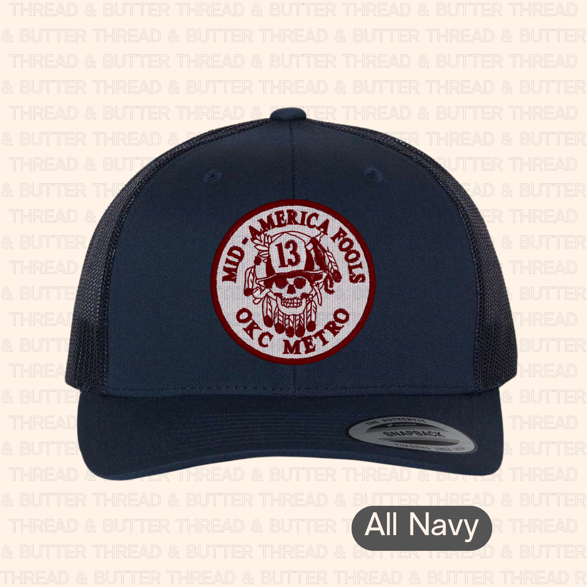 Mid-America FOOLS - Hat with Mid-America OKC Metro Patch