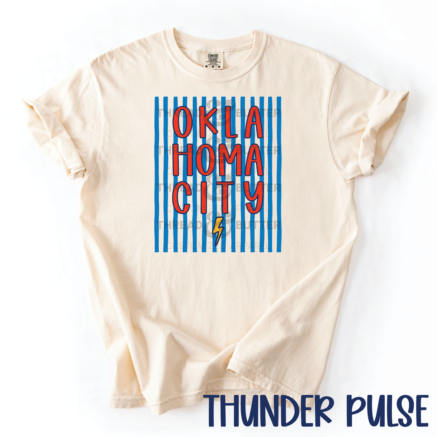 Adult OKC Neutral Graphic Tee – Thunder Inspired | Comfort Colors