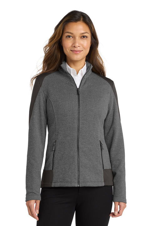 Excell Home Care & Hospice Embroidered Port Authority® Women's Grid Fleece Jacket