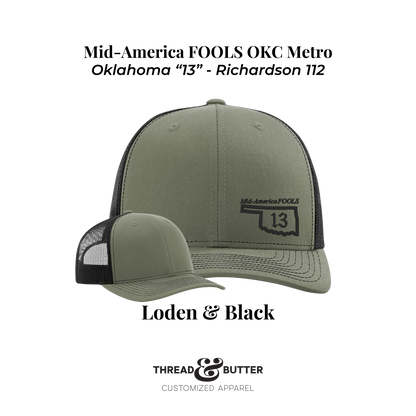 Mid-America FOOLS - "13" Oklahoma Richardson 112 Hat