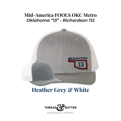 Mid-America FOOLS - "13" Oklahoma Richardson 112 Hat