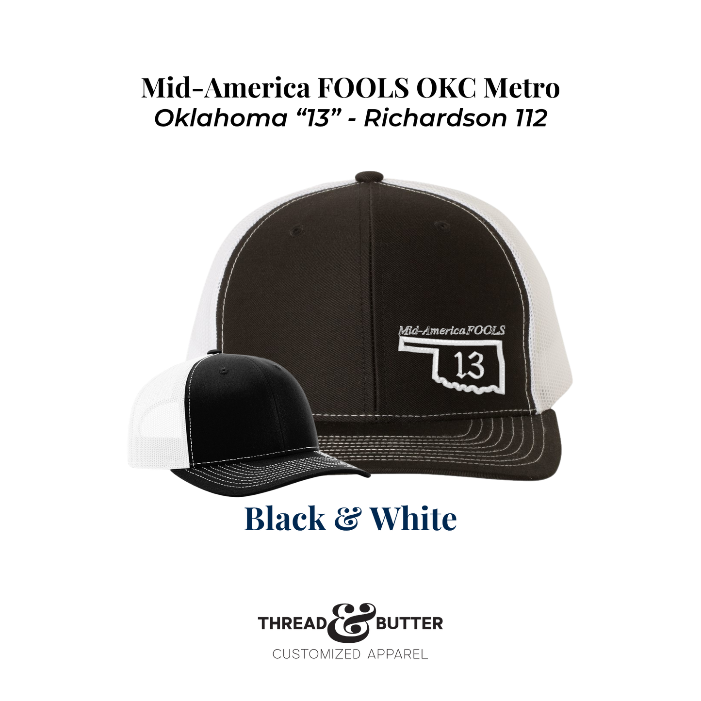Mid-America FOOLS - "13" Oklahoma Richardson 112 Hat