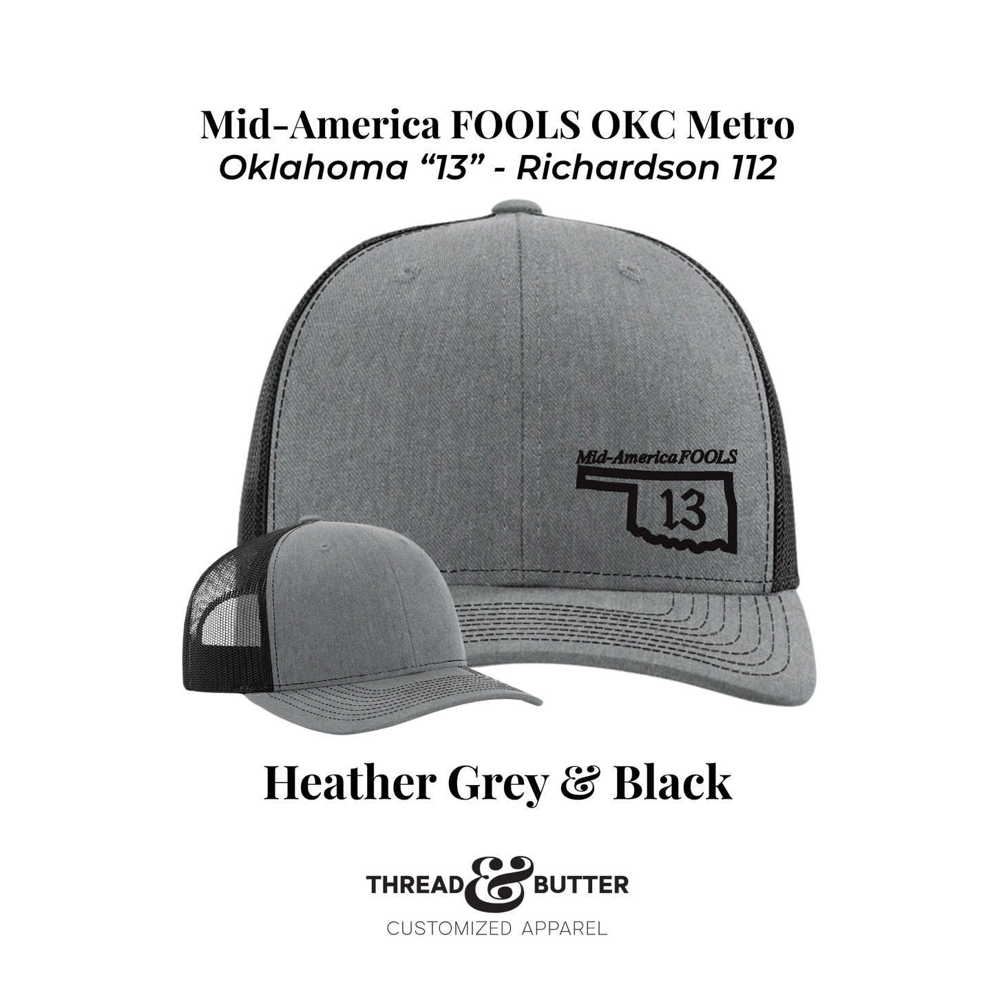 Mid-America FOOLS - "13" Oklahoma Richardson 112 Hat