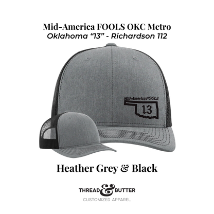 Mid-America FOOLS - "13" Oklahoma Richardson 112 Hat