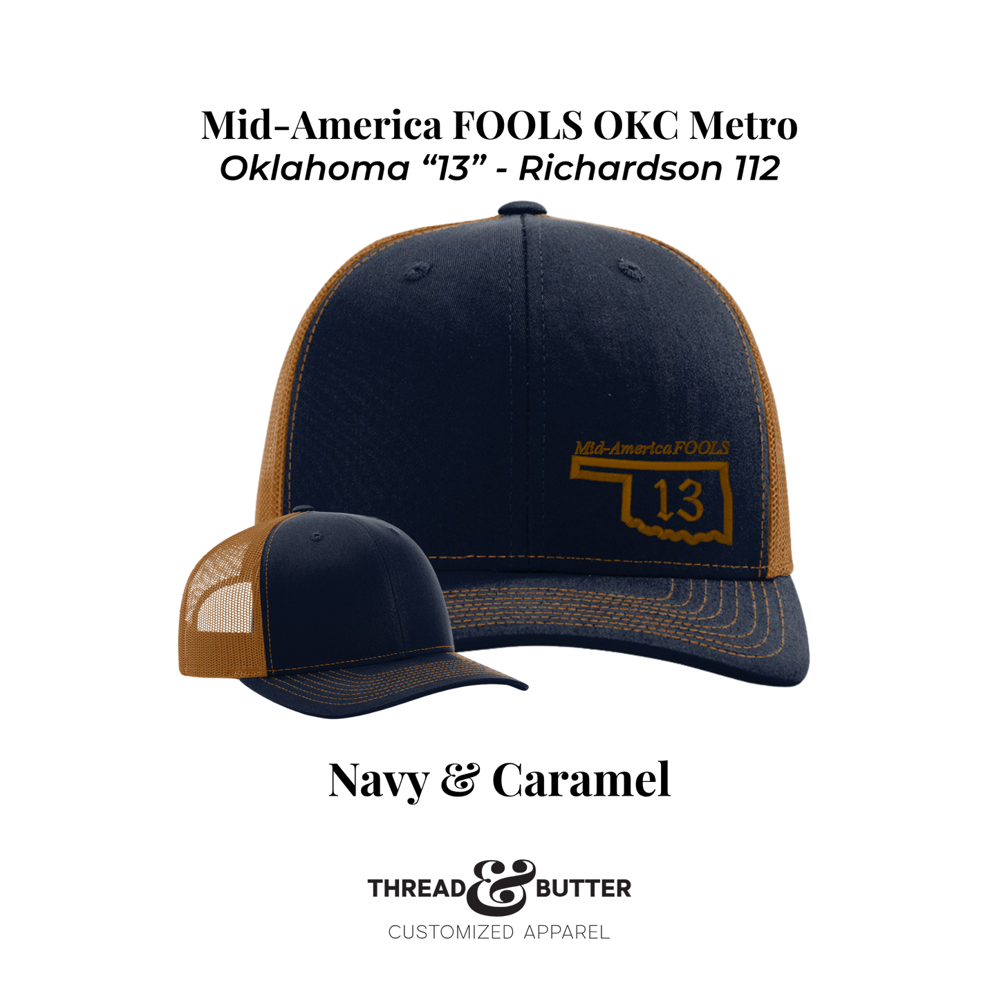 Mid-America FOOLS - "13" Oklahoma Richardson 112 Hat